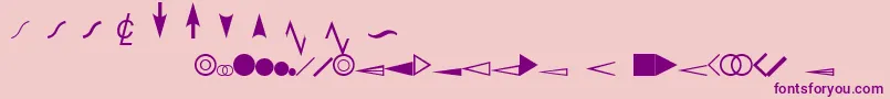 fuente EsriDimensioning – Fuentes Moradas Sobre Fondo Rosa