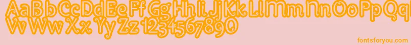 More about Pypats Font Pypats Font – Orange Fonts on Pink Background