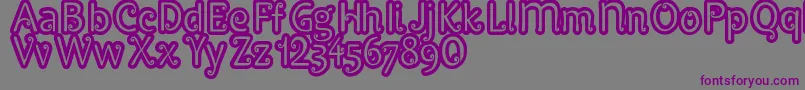 Pypats-fontti – violetit fontit harmaalla taustalla