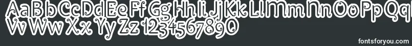 Pypats Font – White Fonts on Black Background