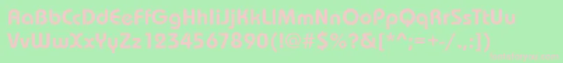 DessauDemiboldRegular Font – Pink Fonts on Green Background