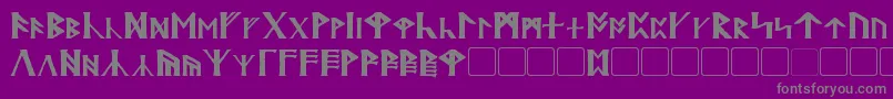 Britannian Font – Gray Fonts on Purple Background