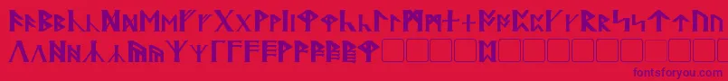 Britannian Font – Purple Fonts on Red Background