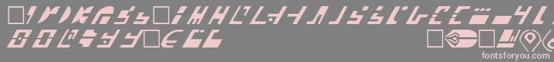 TmillerFerengi Font – Pink Fonts on Gray Background