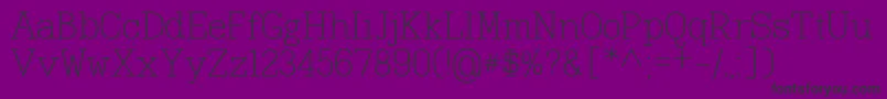 DР±sseldorf Font – Black Fonts on Purple Background