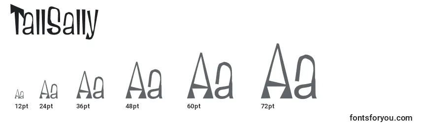 TallSally Font Sizes