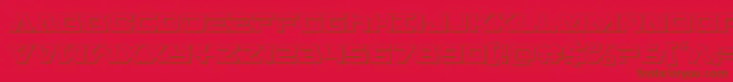 Transamerica3D Font – Brown Fonts on Red Background