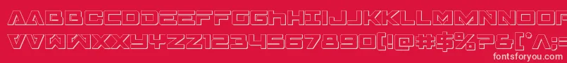 Transamerica3D Font – Pink Fonts on Red Background