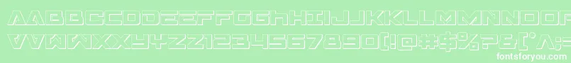 Transamerica3D Font – White Fonts on Green Background