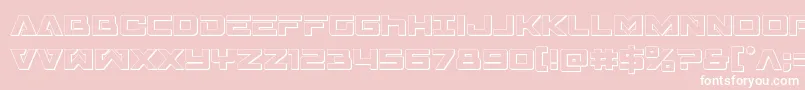 Transamerica3D Font – White Fonts on Pink Background