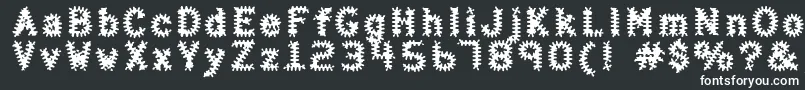Шрифт Haltera – белые шрифты на чёрном фоне