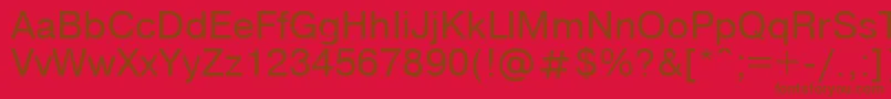 Compactbookenglish Font – Brown Fonts on Red Background