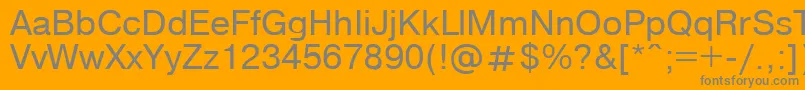 フォントCompactbookenglish – オレンジの背景に灰色の文字
