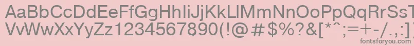 Compactbookenglish Font – Gray Fonts on Pink Background