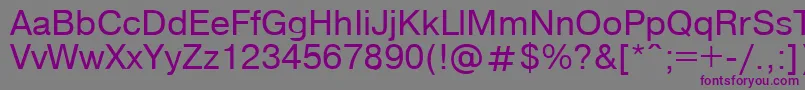 Compactbookenglish Font – Purple Fonts on Gray Background