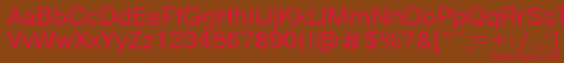 Compactbookenglish Font – Red Fonts on Brown Background