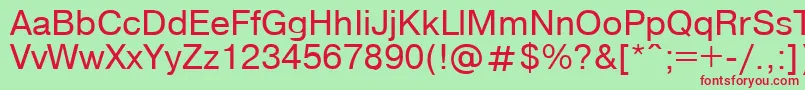 Compactbookenglish Font – Red Fonts on Green Background
