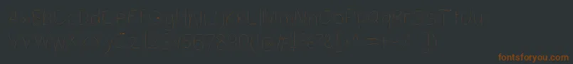 Шрифт Filamenttwo – коричневые шрифты на чёрном фоне