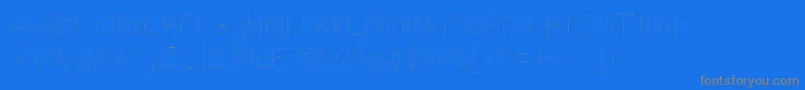 Filamenttwo-Schriftart – Graue Schriften auf blauem Hintergrund