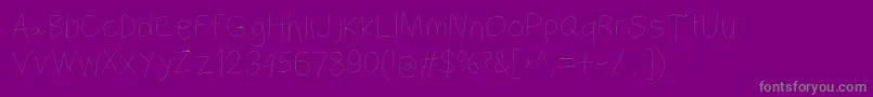 Filamenttwo Font – Gray Fonts on Purple Background