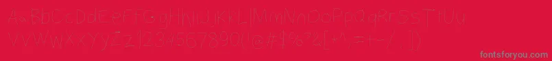 Filamenttwo Font – Gray Fonts on Red Background