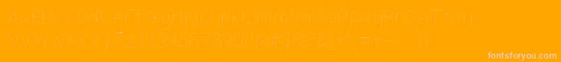 Filamenttwo Font – Pink Fonts on Orange Background