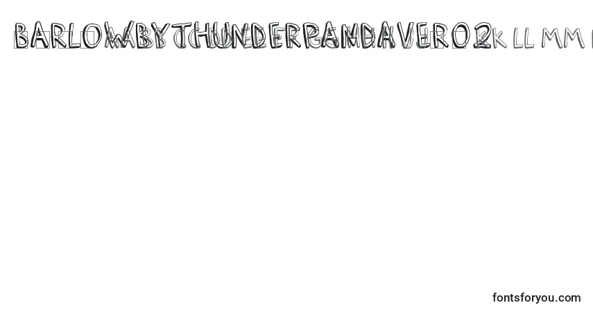Czcionka BarlowByThunderpandaVer02 (110651) – alfabet, cyfry, specjalne znaki