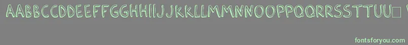 BarlowByThunderpandaVer02 Font – Green Fonts on Gray Background