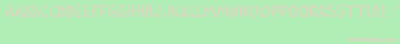 BarlowByThunderpandaVer02 Font – Pink Fonts on Green Background