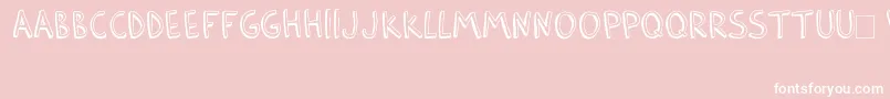 BarlowByThunderpandaVer02 Font – White Fonts on Pink Background