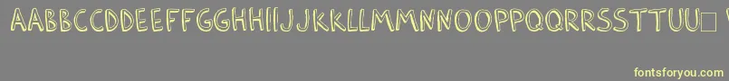 BarlowByThunderpandaVer02 Font – Yellow Fonts on Gray Background