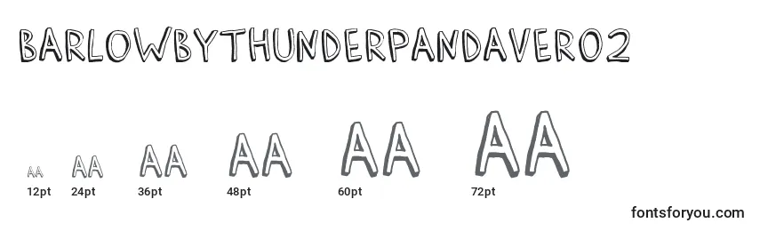 Размеры шрифта BarlowByThunderpandaVer02 (110651)