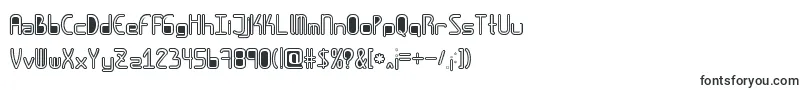 Amplitudeshollowdigitalfilled Font – Love Fonts