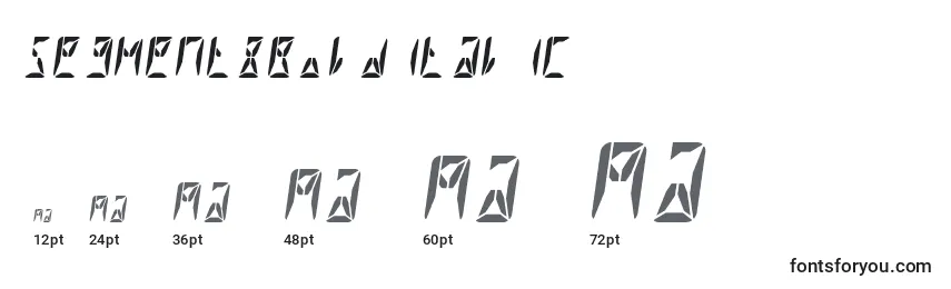 Größen der Schriftart Segment8BoldItalic