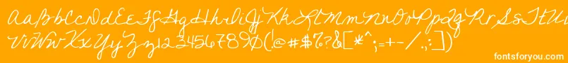 Youfoundme Font – White Fonts on Orange Background