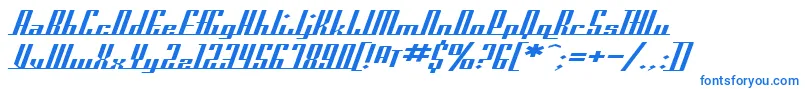 Шрифт SfAmericanaDreamsExtended – синие шрифты на белом фоне