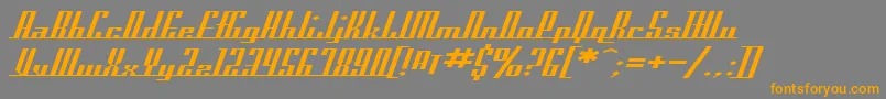 SfAmericanaDreamsExtended Font – Orange Fonts on Gray Background