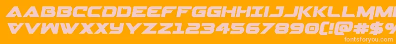 Gemina2semital Font – Pink Fonts on Orange Background