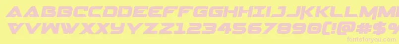 Gemina2semital Font – Pink Fonts on Yellow Background
