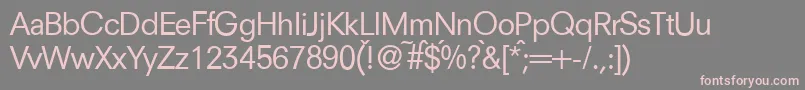 N692SansRegular Font – Pink Fonts on Gray Background