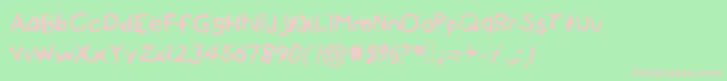 Шрифт Drippywatercolor – розовые шрифты на зелёном фоне