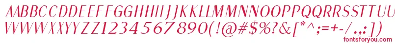 FineSansItalic Font – Red Fonts