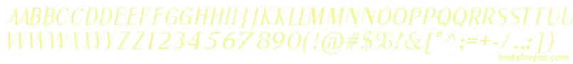 FineSansItalic Font – Yellow Fonts