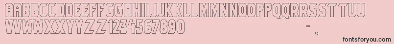 Umbro1 Font – Black Fonts on Pink Background