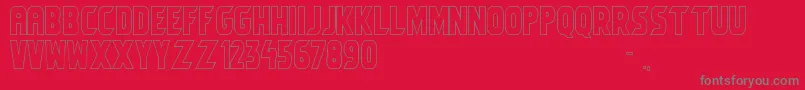 Umbro1 Font – Gray Fonts on Red Background