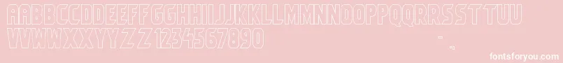 Umbro1 Font – White Fonts on Pink Background