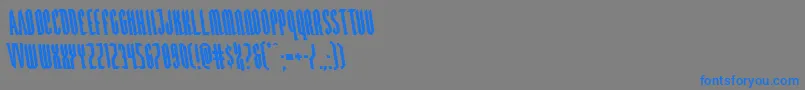 Devilsummonerleft Font – Blue Fonts on Gray Background