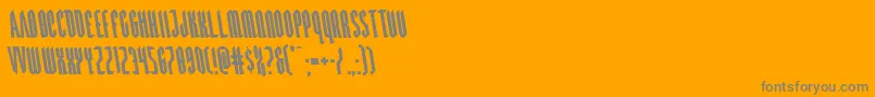 Devilsummonerleft Font – Gray Fonts on Orange Background