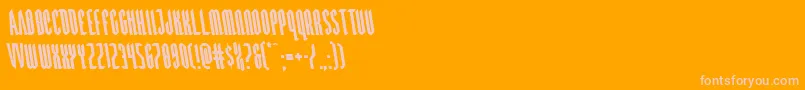 Devilsummonerleft-fontti – vaaleanpunaiset fontit oranssilla taustalla