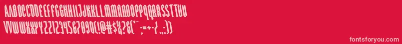 Devilsummonerleft Font – Pink Fonts on Red Background